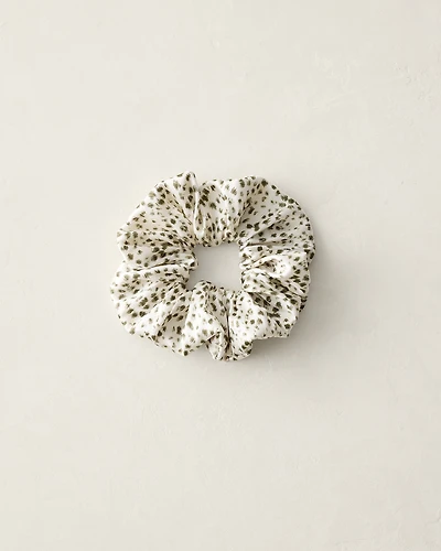 Washable Silk Animal Dot Scrunchie