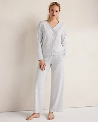 Organic Cotton Jersey Striped Pants