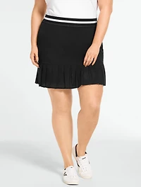 Lightweight Woven Stretch Skort -  Laser Cut
