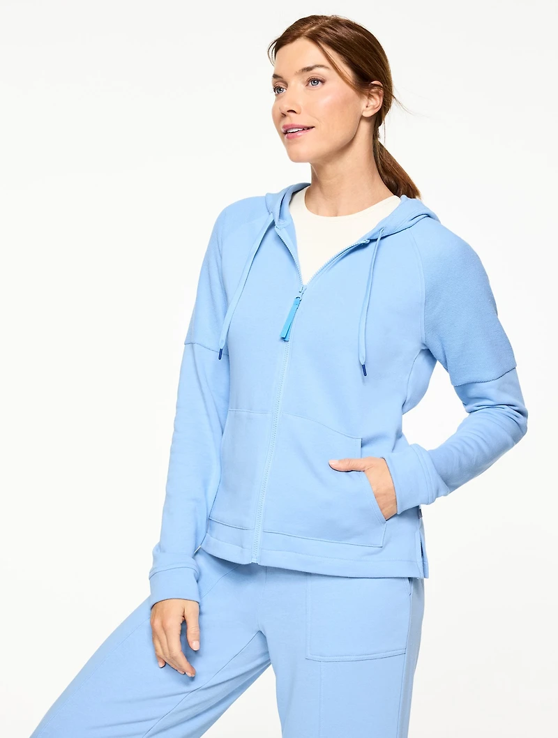 Cozy French Terry Hooded Jacket