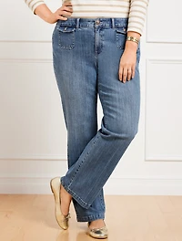 Classic Jean Trousers - Priscilla Wash