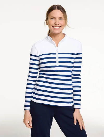 Out & About Half-Zip Pullover - Biennial Stripe