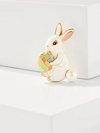 Spring Bunny Brooch