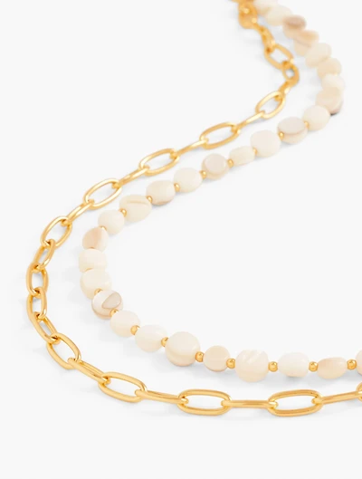 Mother-of-Pearl Layered Necklace