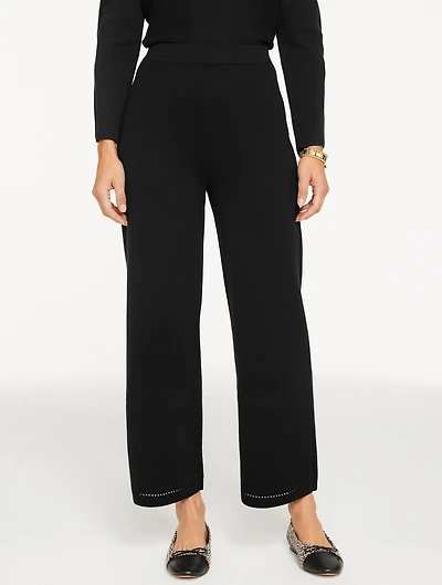 Straight Leg Sweater Studio Pants