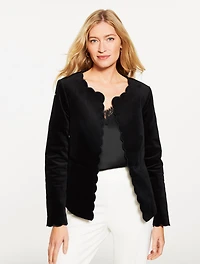 Stretch Velveteen Jacket
