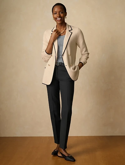 Tipped Sweater Blazer