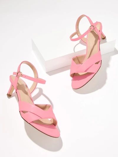 Talia Nappa Kitten Heel Sandals