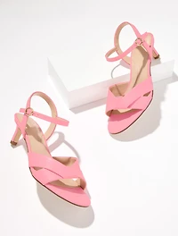 Talia Nappa Kitten Heel Sandals