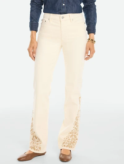 Barely Boot Jeans - Embroidered
