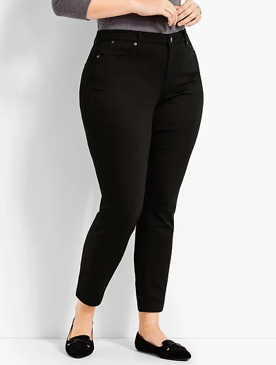 Plus Slim Ankle Jeans - Curvy Fit Black