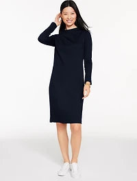 Passport Ponte Funnel Neck Dress