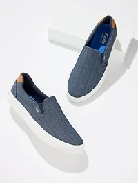 Keds® Chambray Pursuit Slip-On Sneakers