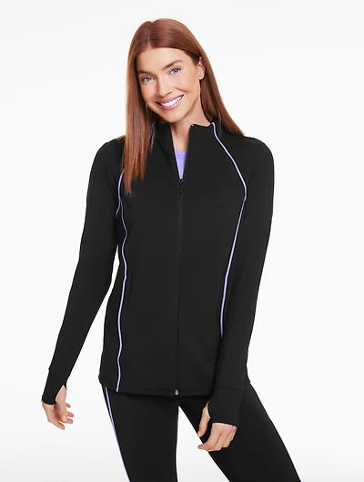 Performance Compression Full-Zip Jacket - Contrast Piping