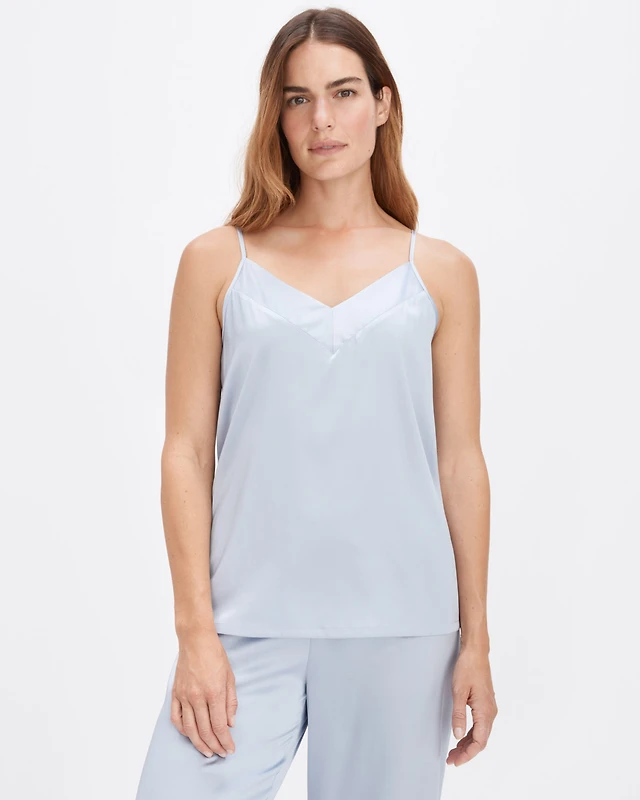Washable Silk Double V Sleep Cami