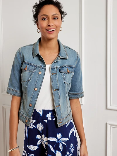 Short Sleeve Jean Jacket - Iggy Wash
