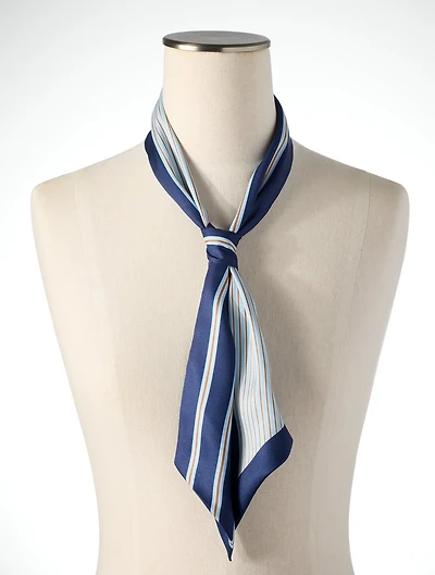 Poised Stripe Skinny Scarf