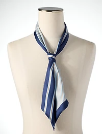 Poised Stripe Skinny Scarf