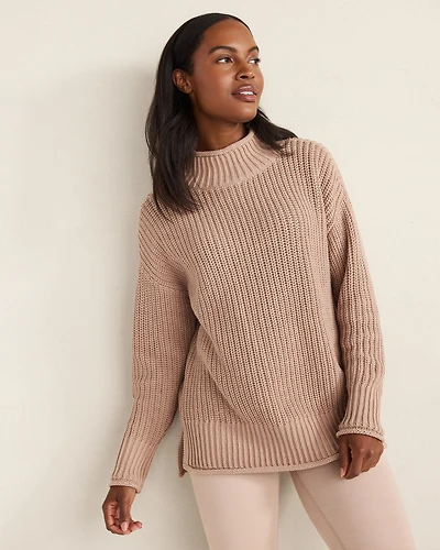 Organic Cotton Roll Neck Sweater