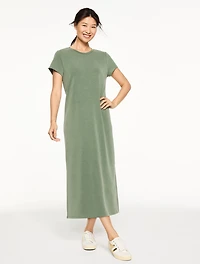 AirKnit Stretch Maxi T-Shirt Dress - Sandwash