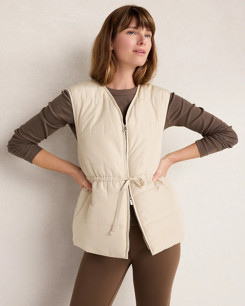 Balance Woven Quilted Puffer Vest