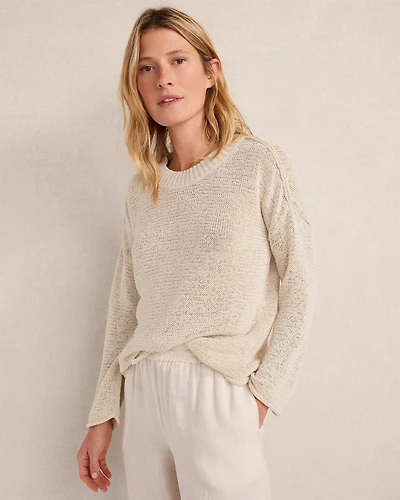 Linen Tape Yarn Crewneck