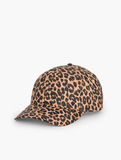 Quilted Leopard Baseball Cap