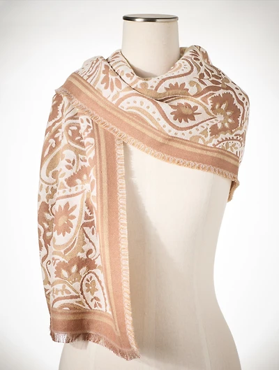 Prancing Paisley Oblong Scarf