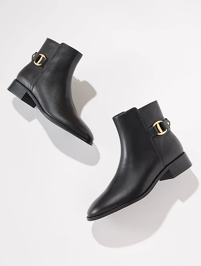 Tish Link Vachetta Ankle Boots