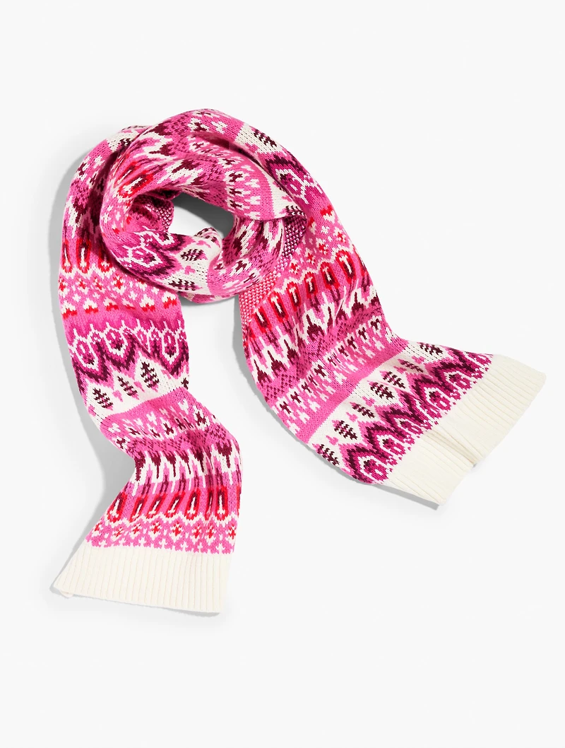 Modern Fair Isle Scarf