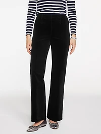 Trouser Leg Corduroy Pull-On Pants