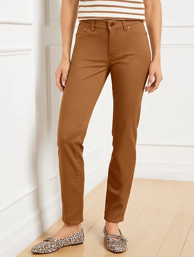 Slim Ankle Jeans - Piece Dyed Curvy Fit