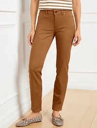 Slim Ankle Jeans - Piece Dyed Curvy Fit