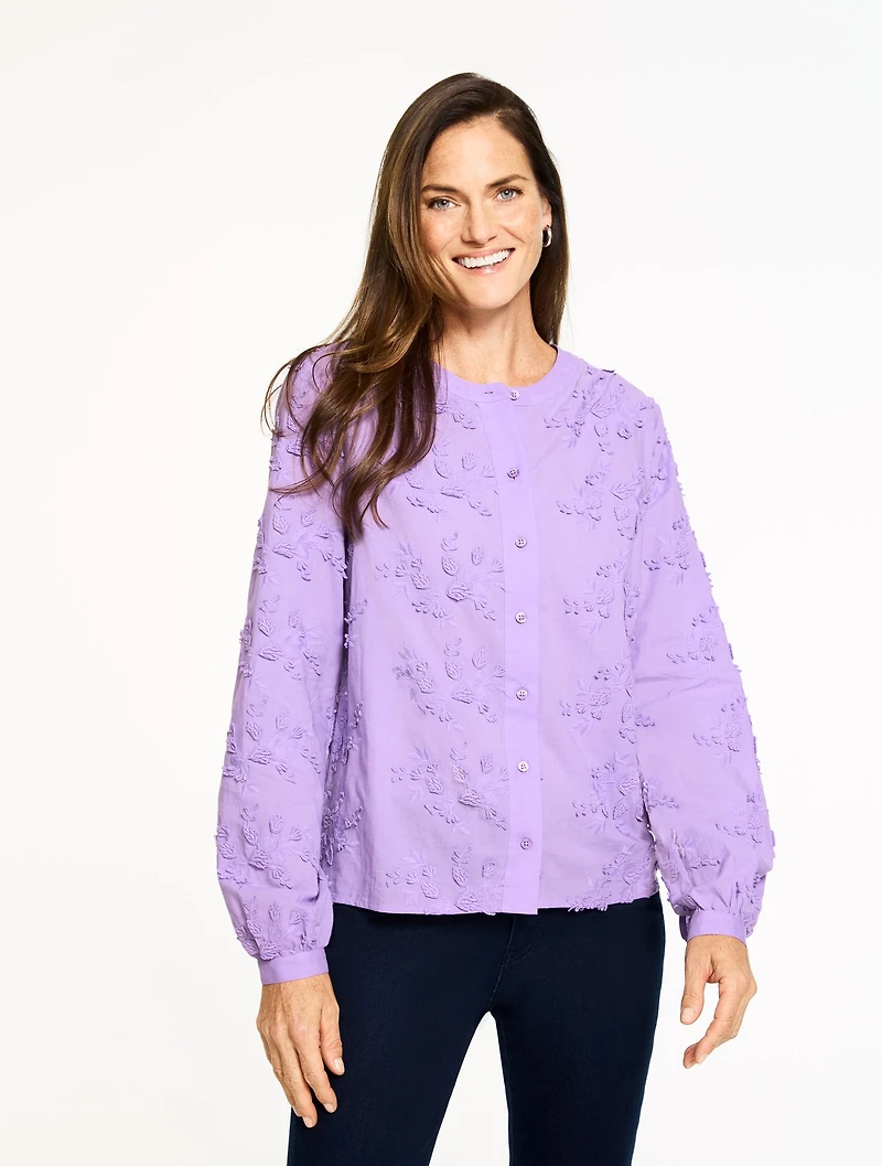 Lily Floral Embroidered Top