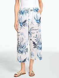 Aqua Club Voile Pant Cover-Up - Seascape