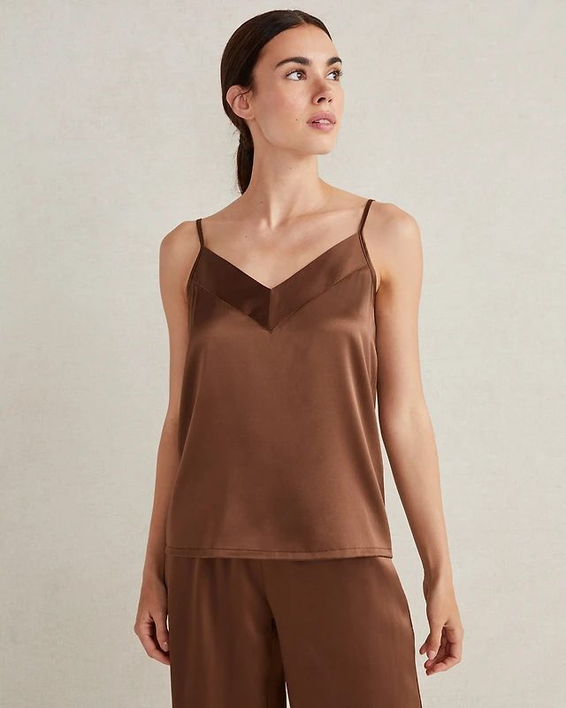 Washable Silk Double V Sleep Cami