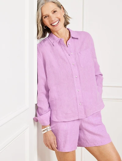 Linen Shirt - Cross Dyed
