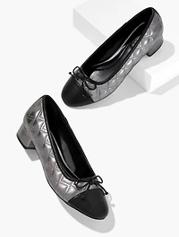 Gabriel Quilted Metallic Nappa Pumps