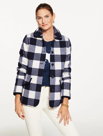 Buffalo Check Tipped Jacket