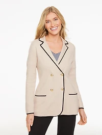 Tipped Sweater Blazer