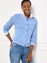 Pointelle Stitch Cardigan