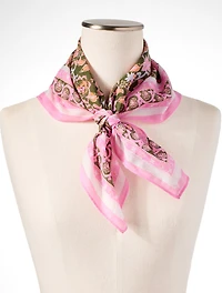 Floral Vines Square Scarf