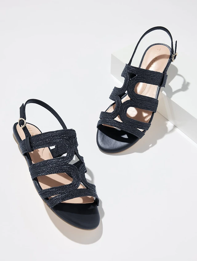 Kalen Raffia Cord Sandals
