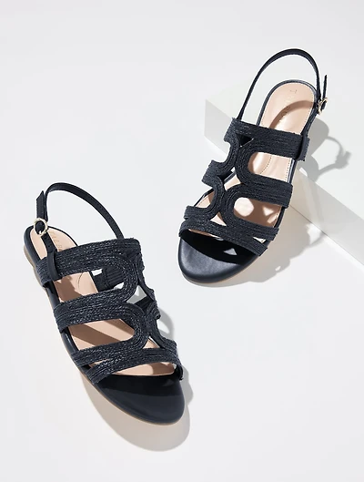 Kalen Raffia Cord Sandals