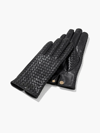 Woven Leather Gloves