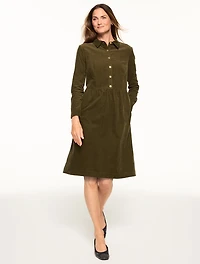 Corduroy Shirtdress