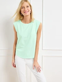 Extended Shoulder Crewneck Tee