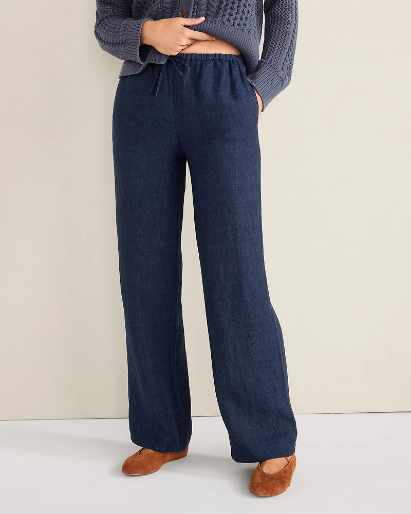 Linen Straight Leg Pants
