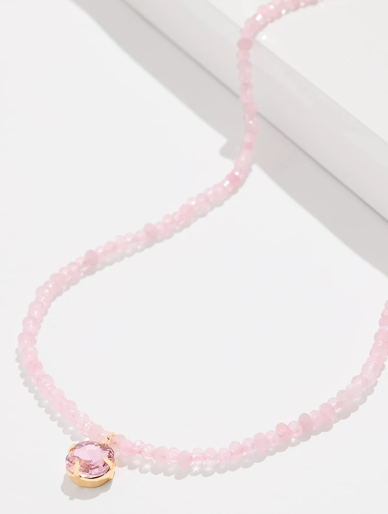 Piqué Crystal Necklace
