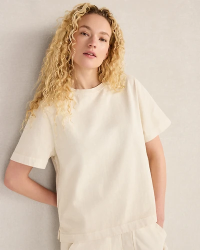 Garment-Dyed Organic Cotton Jersey Knit Tee